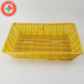 模具 方形藤編水果蔬菜麵包藍模擬藤編塑編手工籃子綠色自然裝飾道具田園收納籃模擬道具模擬水果353