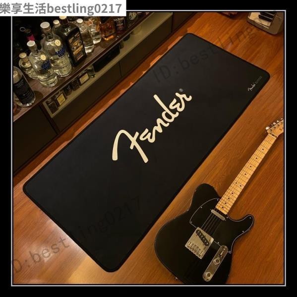 地毯Fender吉他墊子搖滾地毯周邊琴行排練室酒吧音箱樂器維修桌面墊子/搖滾地毯Rock 樂享生活館139
