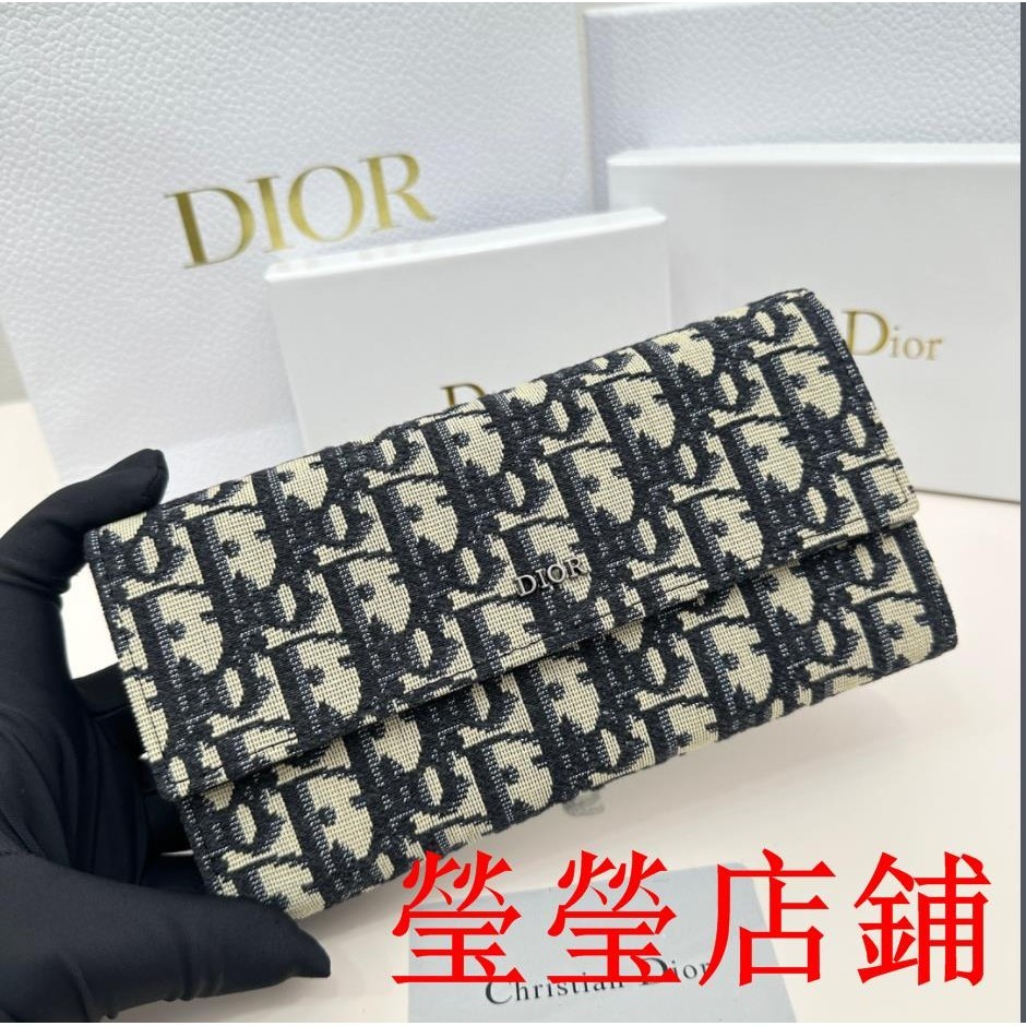KG二手/Dior/迪奧長夾 皮夾 錢包 錢夾 鈔票夾 卡夾 零錢包手拿包 長夾 皮夾024
