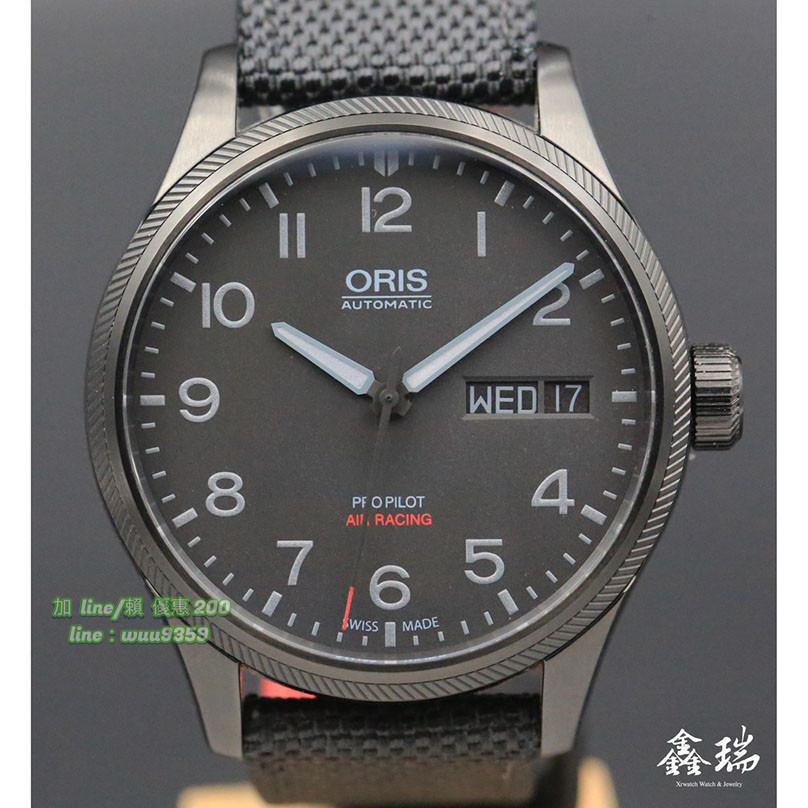 Oris 豪利時 AirRacing 限量1000只 0175276984784 45mm 盒單全2016