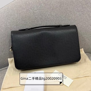 二手 LV 路易威登 zippy xl wallet taiga皮拼牛皮 長款 拉鏈錢包 手拿包 M44275