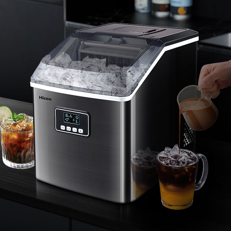 {廠傢直銷-現時特惠}惠康製冰機商用奶茶店小型酒吧30kg迷你全自動傢用方冰塊製作機器