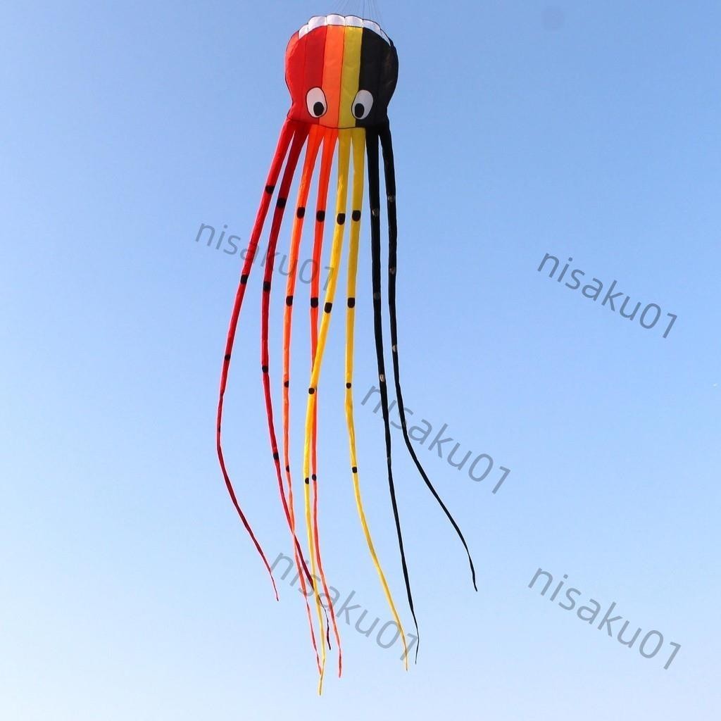 【免開發票】濰坊風箏 8米立體筒尾大章魚風箏新款高檔大型成人軟體易飛大風箏