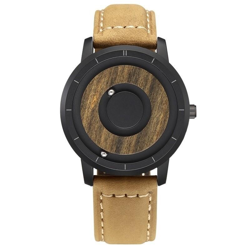 【台灣出貨】EUTOUR新款雙鋼珠個性手錶 創意無指針概念網紅潮流石英爆款情侶手錶 E022