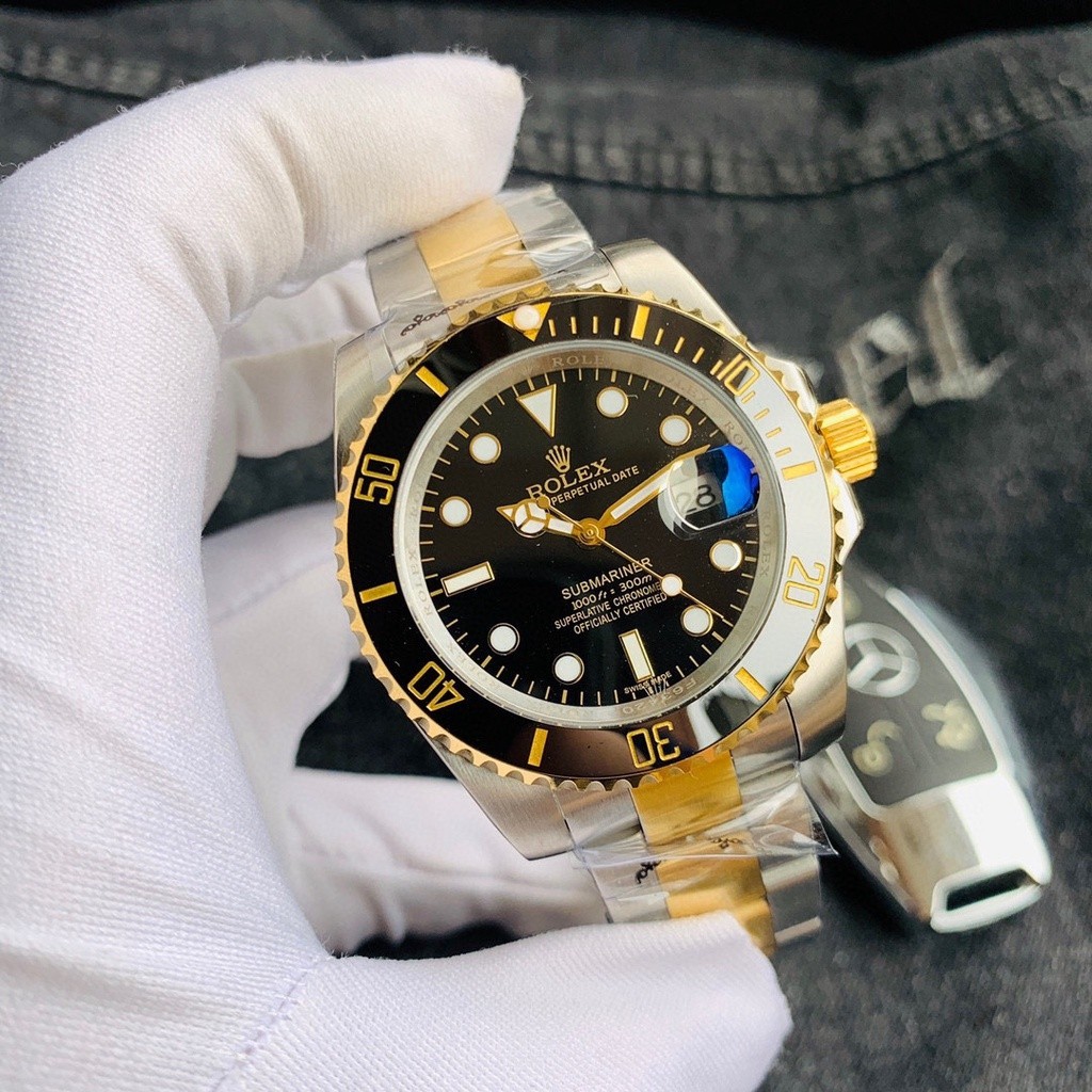 勞力士勞腕錶3針水鬼潛水系列陶瓷圈男表 頂級進口機械機芯 頂級進口防偽標水晶鏡面 直徑40mmROLEX