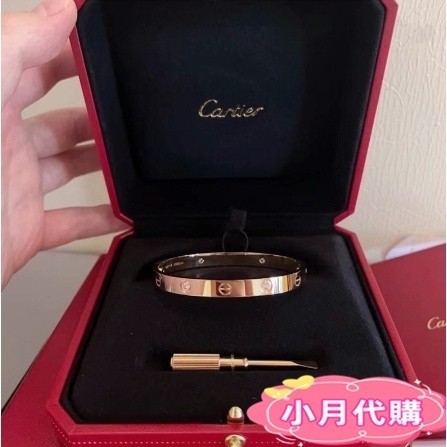 二手Cartier 卡地亞 Love 寬版帶鑽 手鐲 手環 B6035617 B6035517 玫瑰金 黃金