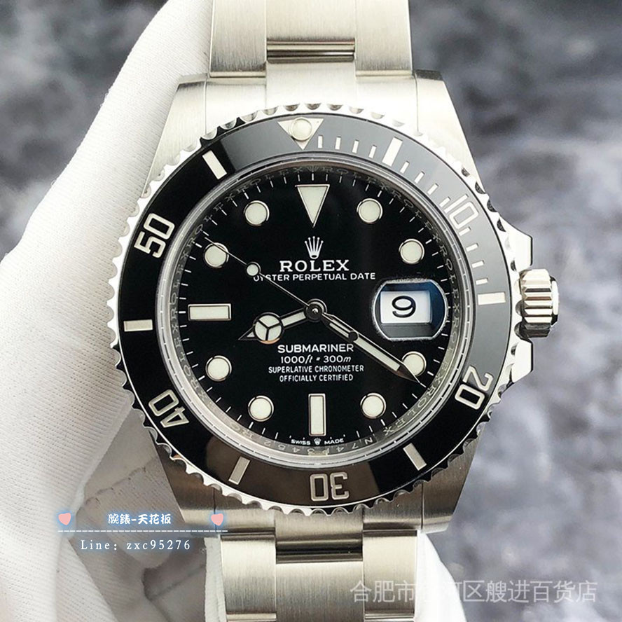 勞力士 Rolex 全套潛航者新款126610日曆黑水鬼男士手腕錶機械腕錶 潮流 時尚 休閒 商務 經典 手腕錶錶