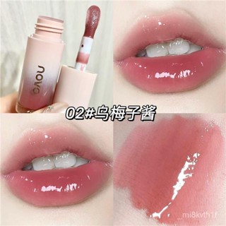 2024優選🌹NOVO鏡麵水光唇釉不沾杯滋潤不掉色防水自然顯白學生水潤口紅唇蜜 不沾杯唇釉 絲絨唇釉 霧面唇釉 啞光顯白