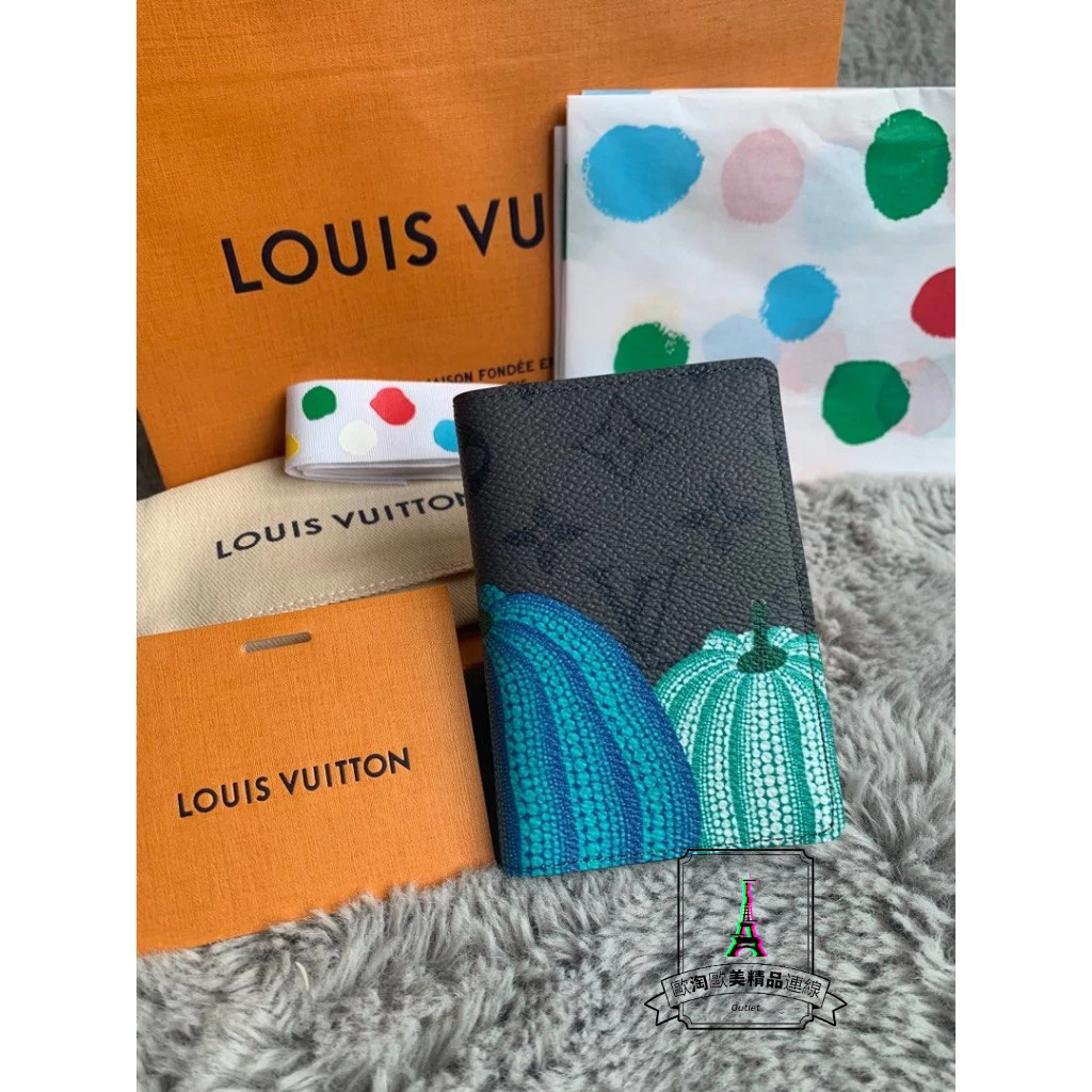 Louis Vuitton 路易威登 LV x YK Pumpkin Pocket 草間彌生 南瓜 卡包 名片夾