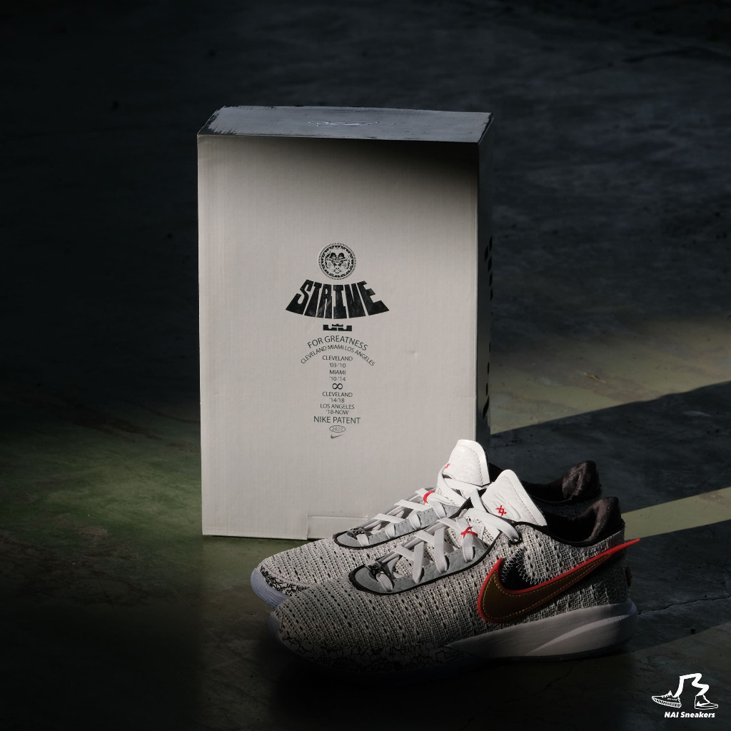 {正品}Nike Lebron20 雙勾 XX Bred黑紅 LBJ 實戰籃球鞋 DJ5422-001