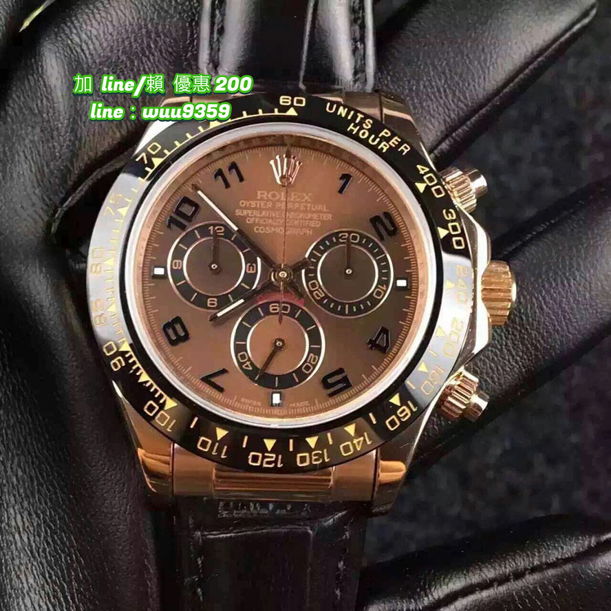 Rolex 勞力士 男錶18K玫瑰金116515LN巧克力面迪通拿 Rolex 勞力士 手錶 手錶