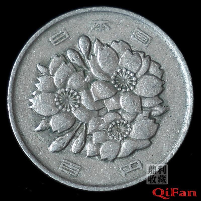 收藏熱點舊幣真幣 昭和日本100圓鎳銅硬幣櫻花直徑22.5mm 收藏稀少老錢幣