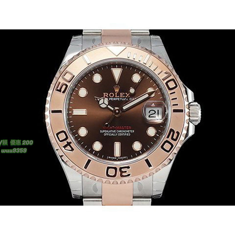 Rolex 勞力士 Yacht-master 268621 玫瑰金 巧克力色面 37mm JU8614