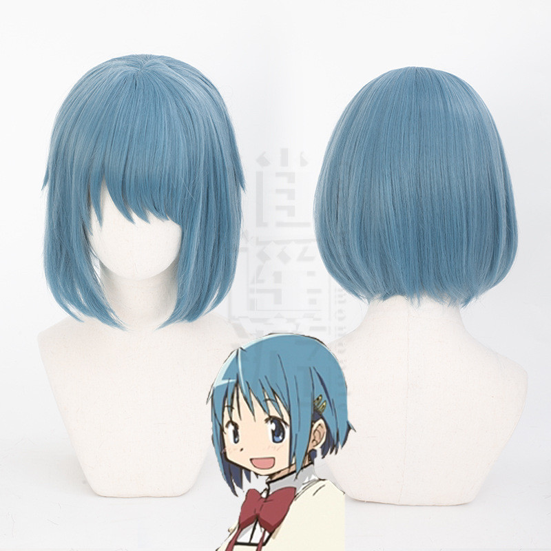 💖次元不是界限💖新款優惠逍遙遊 魔法少女小圓美樹沙耶加cos假髮仿真人頭皮頂沙耶香杏子