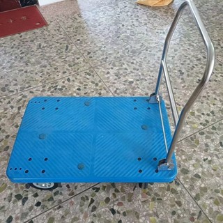 精品*熱賣不銹鋼手推車把手配件推車扶手折疊加厚拉手塑膠車膠板車定製把手