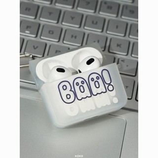 耳機保護殼 塗鴉 BOO小幽靈原創蘋果airpods3代半透明矽膠耳機保護套AirpodsPro1/2