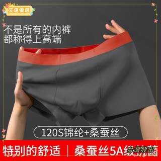 🏆臺灣🏆男士 內褲 男 120支 冰絲 四角褲 雙面 無痕 平口褲 舒適 短褲 底褲G
