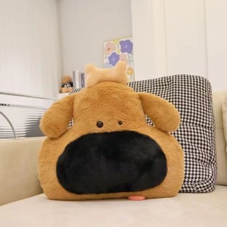 可愛小動物抱枕✨可愛大鼻子狗抱枕辦公室護腰久坐神器腰椎靠墊沙發靠枕汽車腰靠 創意抱枕 沙發靠墊 午睡枕 毛絨抱枕