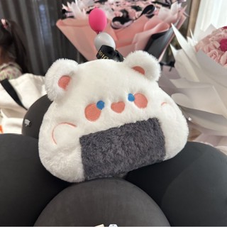 模擬食物抱枕✨飯團小熊冰激凌小熊智慧玩偶少女女生兒童禮物可愛卡通靠枕辦公沙發抱枕 椅子背靠墊 午睡枕