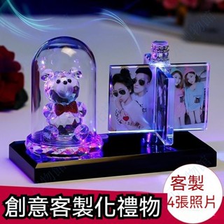 旋轉風車照片音樂盒 旋轉相框 創意禮物 照片客製化 生日禮物 diy照片客製送女友男朋友閨蜜兒童實用浪漫有意義紀念品 S