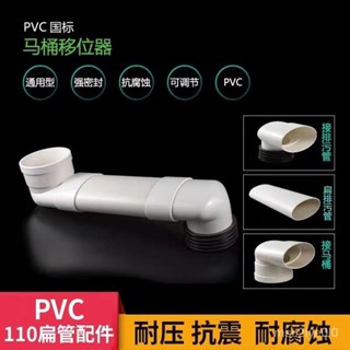 🔥臺灣熱賣🔥PVC馬桶移位器110排水管下水管扁管不挖地平移馬桶專用厠所專用 1EHI