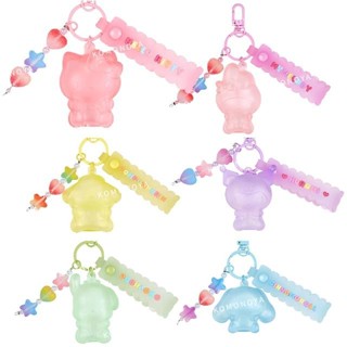 【現貨】小禮堂 【限購】Sanrio 三麗鷗 造型樹脂鑰匙圈 (Gummies系列) Kitty 布丁狗 大耳狗