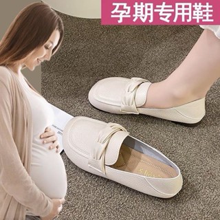 【夏上新 豆豆鞋】真皮單鞋女洋氣軟底豆豆鞋春夏新款輕便舒適防滑平底一腳蹬媽媽鞋