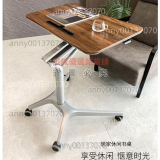 (免開發票可到付)氣動升降桌移動電腦桌升降辦公桌臥室小型升降桌床邊桌移動演講臺 誼誠優選雜貨鋪