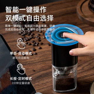 傢用小型磨豆機 自動磁吸磨咖啡豆便攜式手搖咖啡機 電動咖啡研磨機