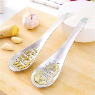 Lemon Zester Grater Garlic Grinding Tool Spoon不銹鋼姜蒜磨勺