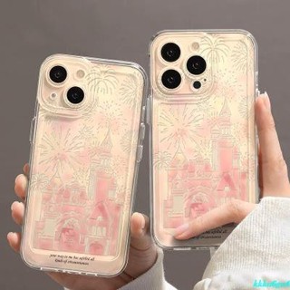 🔥新款高階煙花夢幻城堡iPhone15/13蘋果14手機殼華為viv小米OPPO透明殼蘋果保護殼