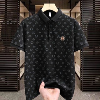 全網秒殺📣冰絲高檔POLO男士涼感短袖夏季新款韓版潮流半袖翻領男士polo NYEP