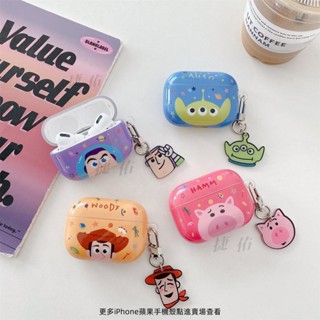 玩具總動員 三眼怪 火腿豬 Apple Airpods pro1代2代3代藍芽耳機套 胡迪 巴斯光年 蘋果無線耳機殼