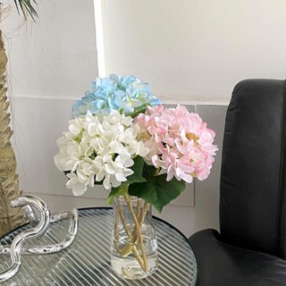 ★9RDG★ins風韓式手感繡球花模擬花束客廳餐桌假花擺件裝飾家居拍攝道具