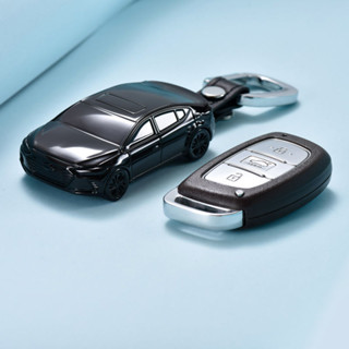 現代鑰匙套 hyundai Santafe elantra sport tucson ix35 車模型 汽車鑰匙保護套殻