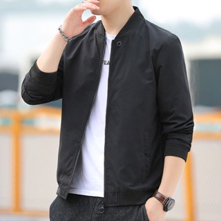 潮流男士夾克 修身棒球服 立領休閒外套 韓版男裝 時尚寬鬆 防風保暖