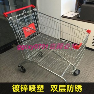 超市購物車商場手推車人字腳理貨車家用便利店小推車倉庫搬運車