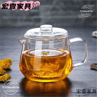 🔥臺灣限時促銷🔥加厚玻璃泡茶壺 500ml/700ml/1200ml 耐熱花草茶壺 過濾內膽企鵝壺 功夫茶具套裝 企