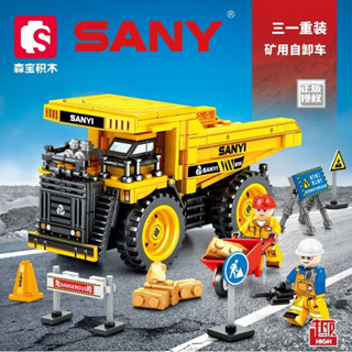🔥臺灣爆款🔥森寶三一重工合體機械工程車變形機器人子玩具禮品