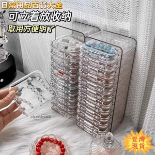✨壹灣出貨✨熱賣💰«佛珠袋»水晶文玩手串手鍊桌面收納盒首飾項鍊飾防塵桌面整理盒展示架子wen