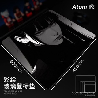 💥火熱新品💥ATOM 光伏玻璃滑鼠墊 鋼化升級 順滑FPS 電競 遊戲 辦公 桌墊 家用墊 雛田 漫畫美女【輕語潮玩