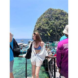 溫馨✨韓系 夏季 白色長袖防曬襯衫女 薄款寬鬆慵懶風小外套 外套 防曬襯衫 女生襯衫 上衣