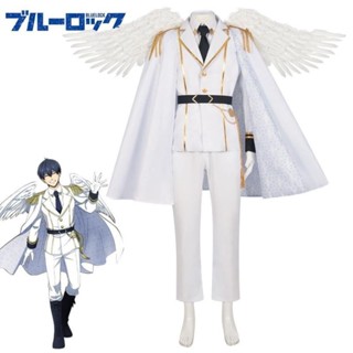 清倉甩賣 藍色監獄cos天使潔世一cosplay服裝二次元動漫C服套裝男裝同款 角色扮演