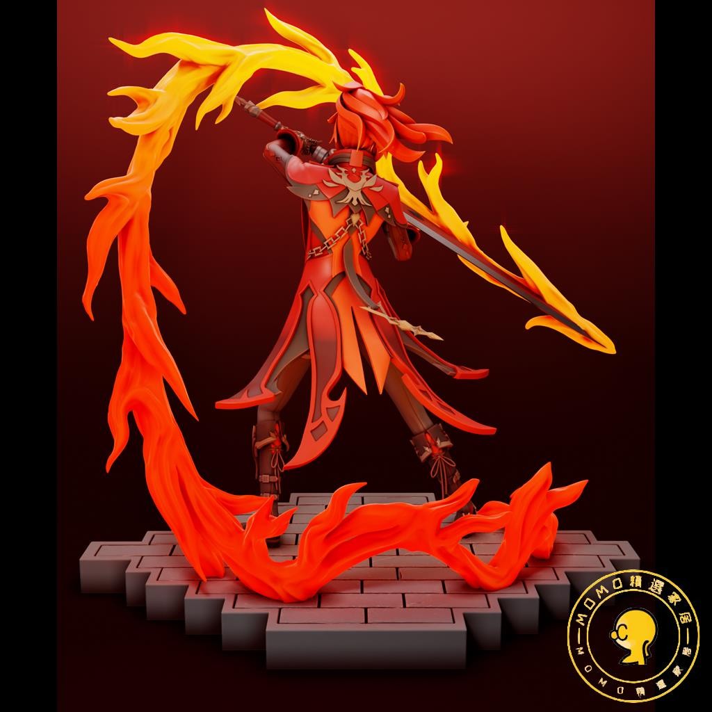 免運/現貨[白模自己上色]原神 迪盧克Diluc 盧姥爺 二次元 游戲 GK手辦白模