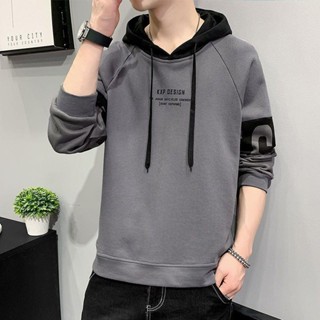 衛衣 男士長袖秋冬季連帽2024新款韓版潮流學生休閑運動秋衣上衣 帽T 大學T 長袖上衣 長袖 男生衣服 冬天衣服