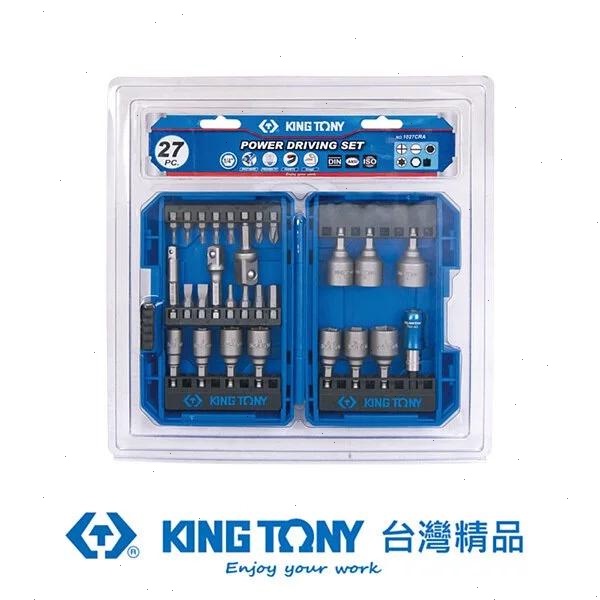 KING TONY 金統立 專業級工具27件附磁式綜合起子套筒組 KT1027CRA