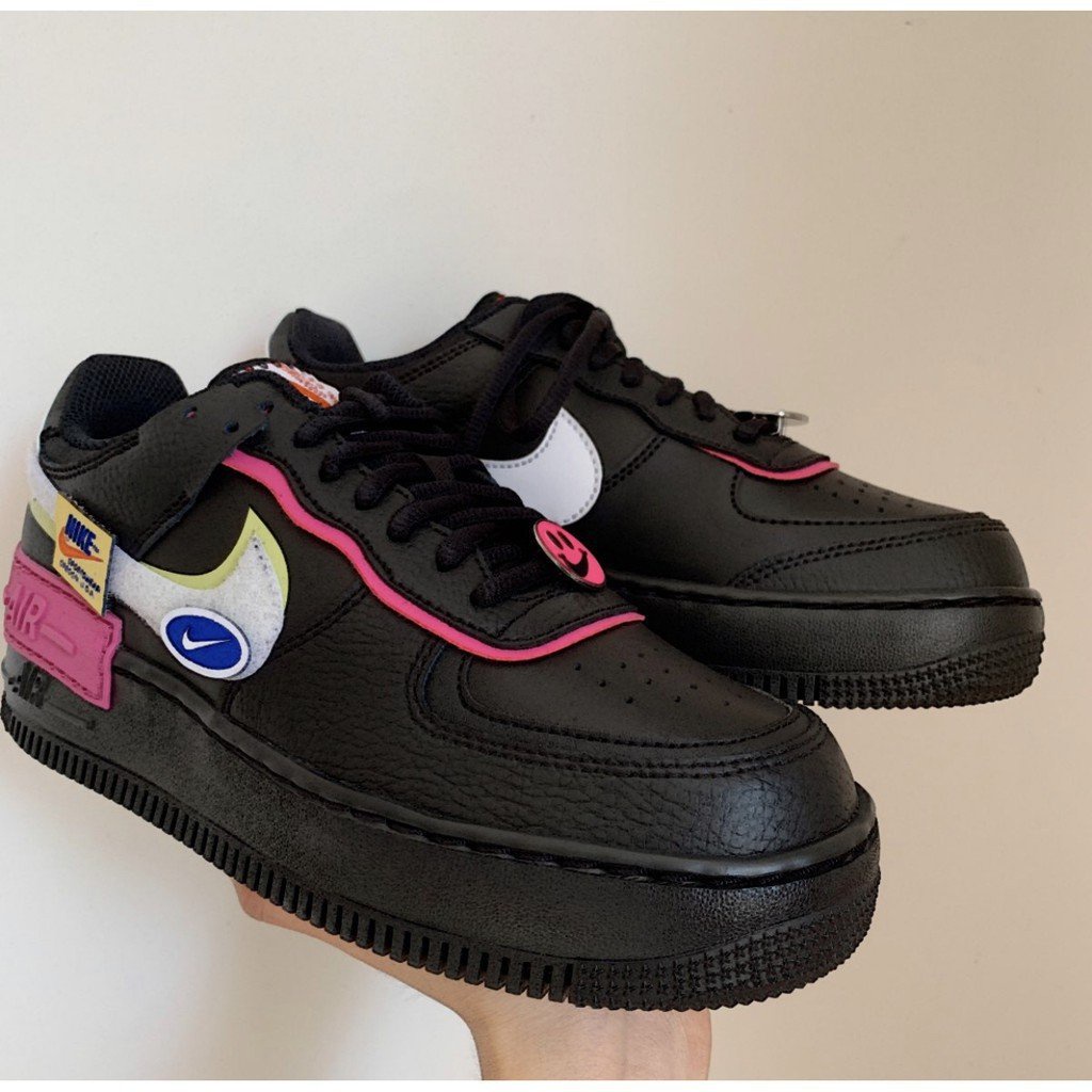 Nike Air Force 1 Shadow “Have a Nike Day” 黑白粉 CU4743-001