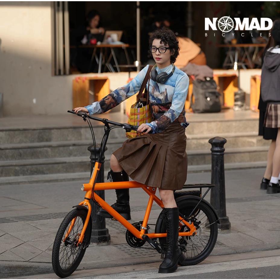 朝暮里 正品 NOMAD新品輕復古20寸自行車輕巧輕運動通勤公路車彎把單車