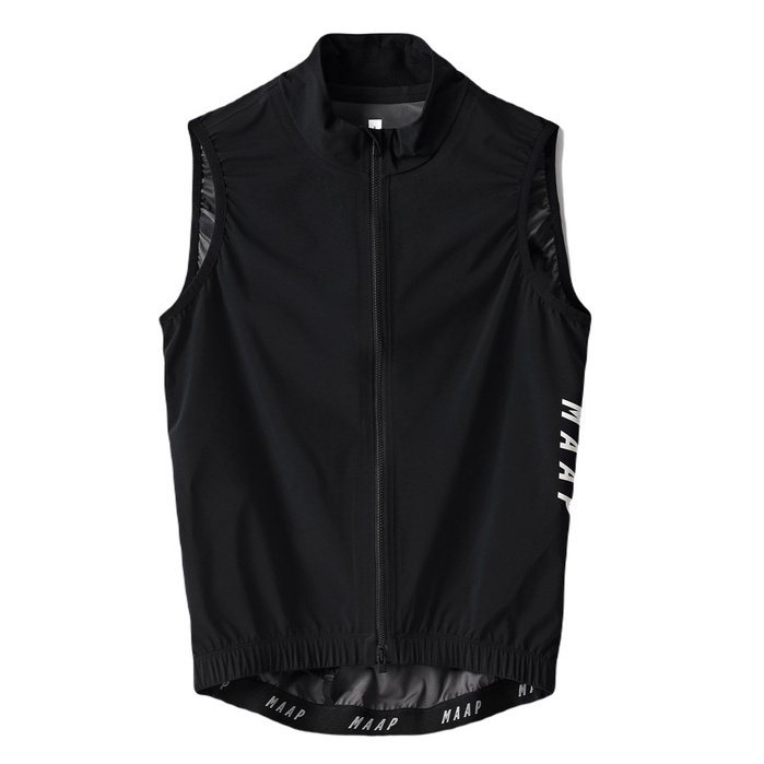 MAAP  Prime Stow Vest Black/防風背心/背心/風衣背心/外套-崇越單車休閒館