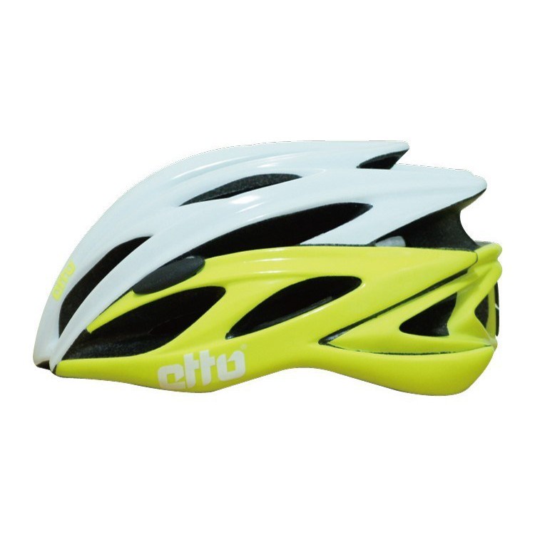 ETTO X6 自行車安全帽/頭盔-白黃-崇越單車